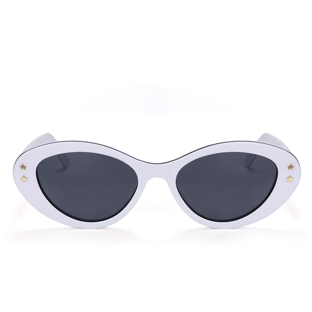 Nova Cat Eye White Sunglasses
