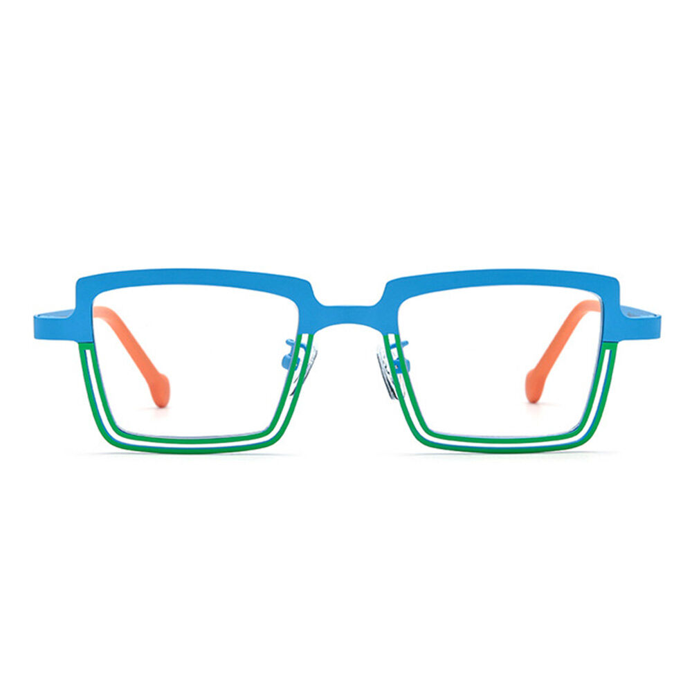 Taylor Rectangle Blue Glasses