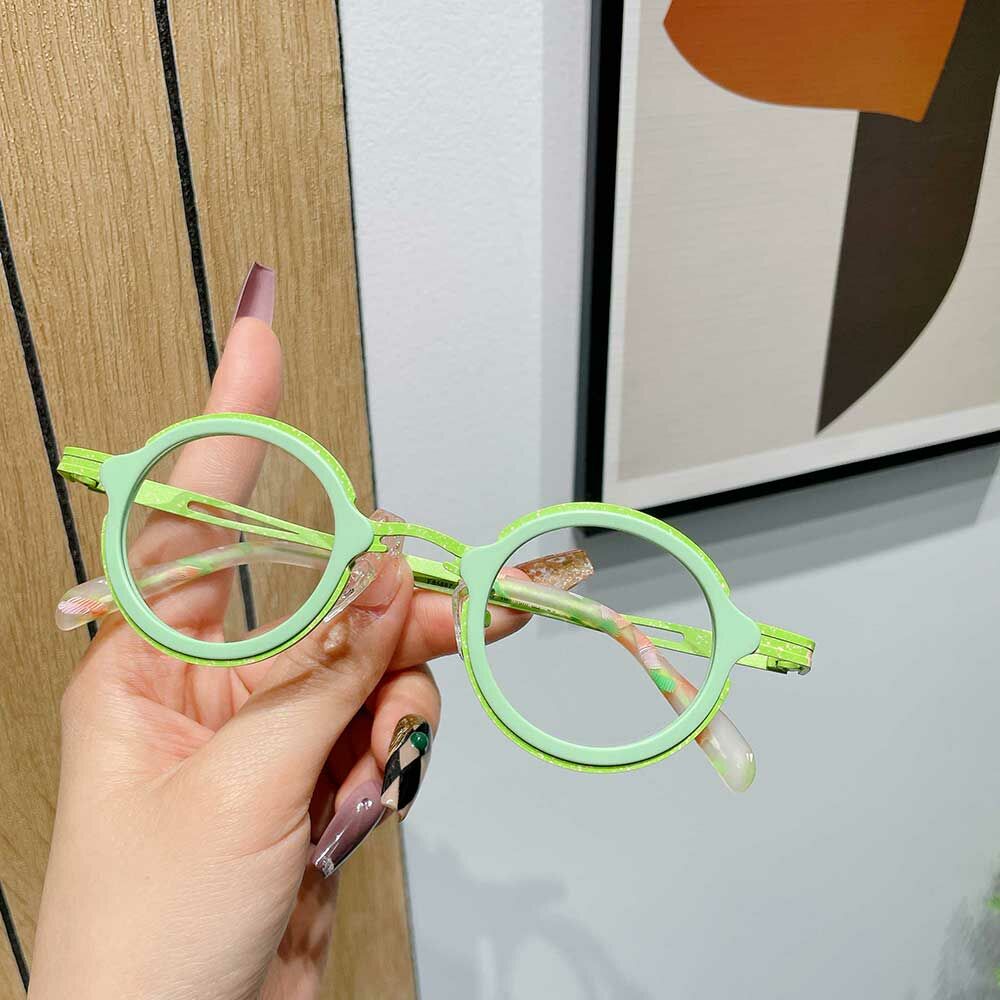 DuBois Square Green Glasses