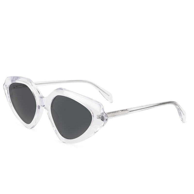 Adelia Cat Eye Transparent Sunglasses