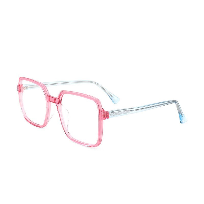 Obsessed Geometric Pink Glasses