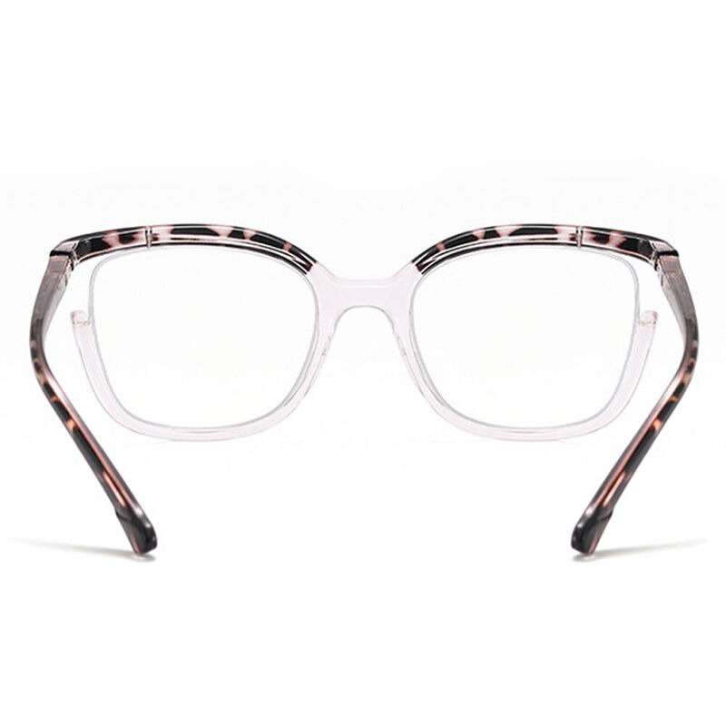 Moni Square Leopard Glasses