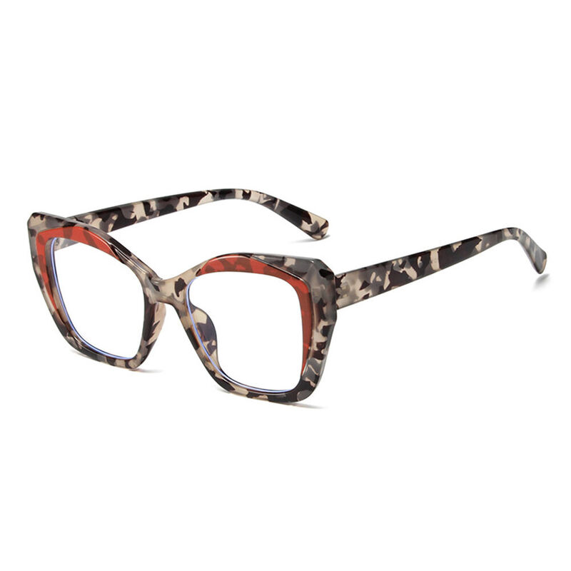 Steele Cat Eye Orange Glasses