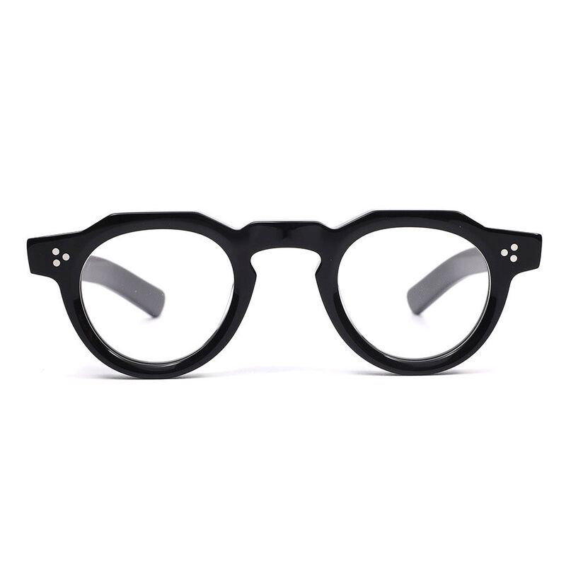 Cedrica Round Black Glasses