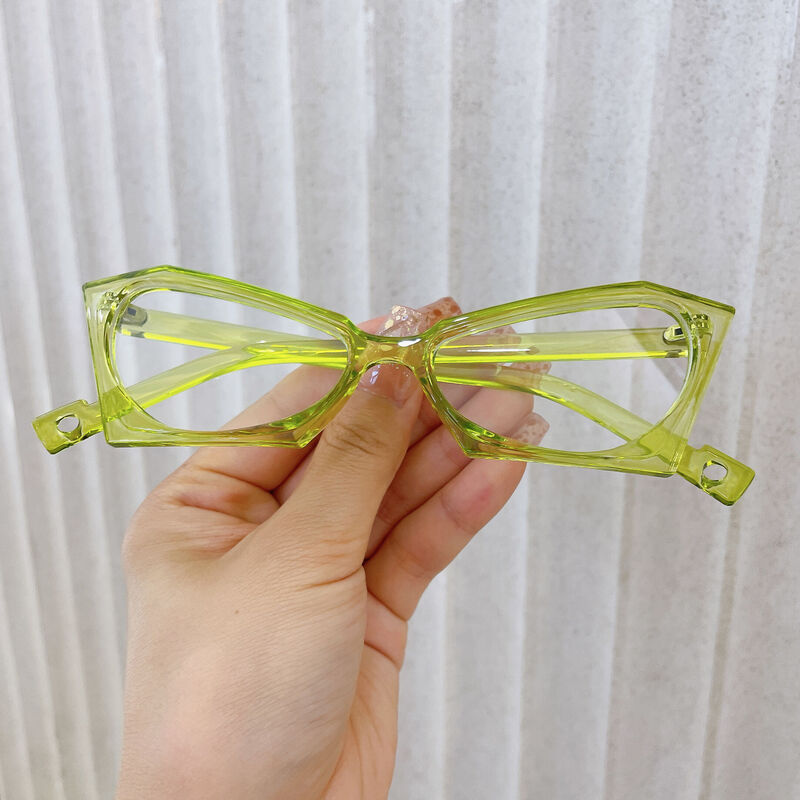 Alvon Cat Eye Green Glasses