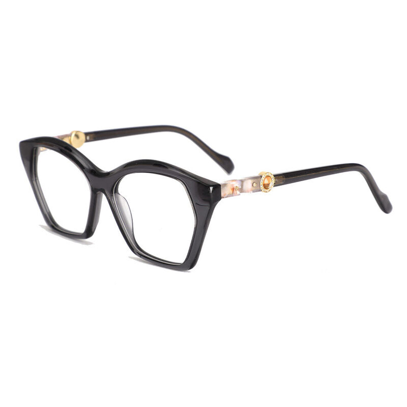 Rhodes Cat Eye Grey Glasses