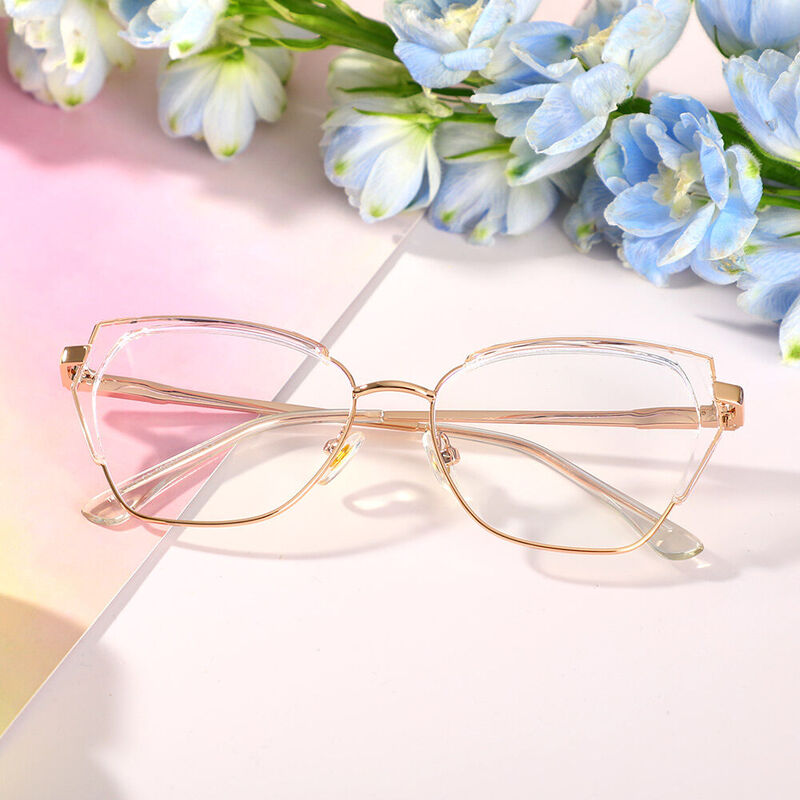 Occhiali da Vista  Beardd Cat Eye Chiaro