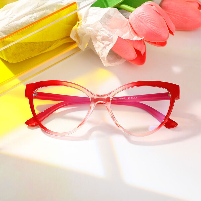 Occhiali da Vista  Anthone Cat Eye Rosso