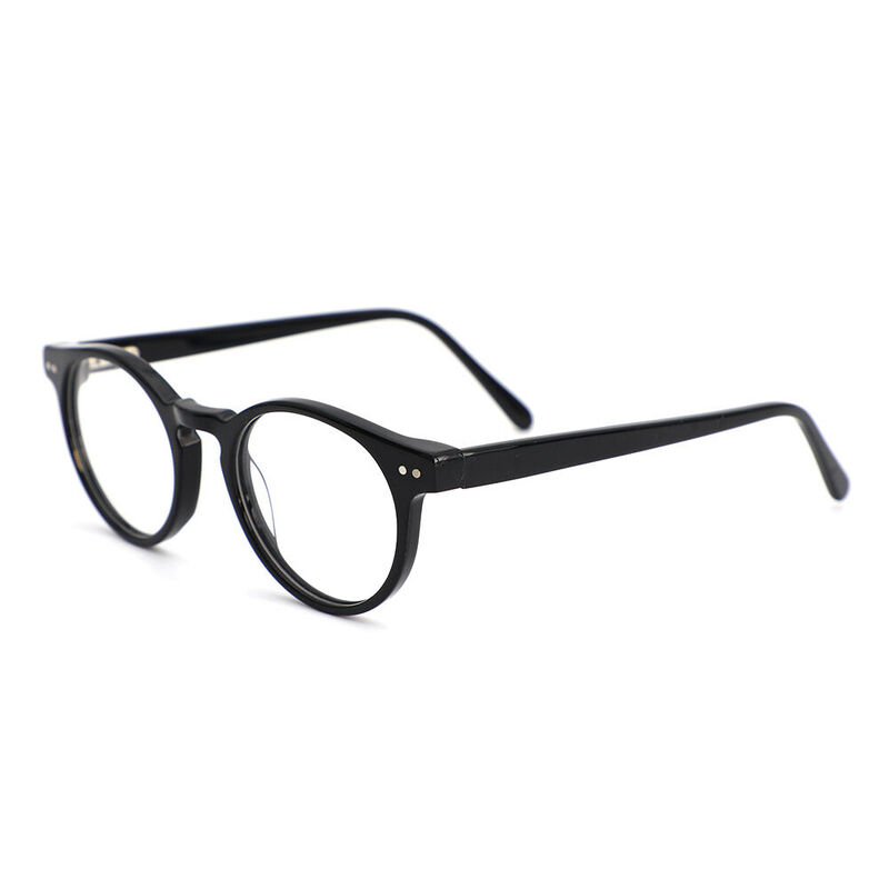 Lucia Runde Schwarze Brille