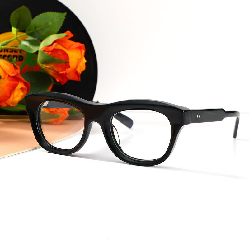 Raleign Square Black Glasses