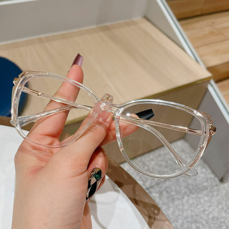 Gafas Graduadas Tipo Cat Eye Transparentes Crystal