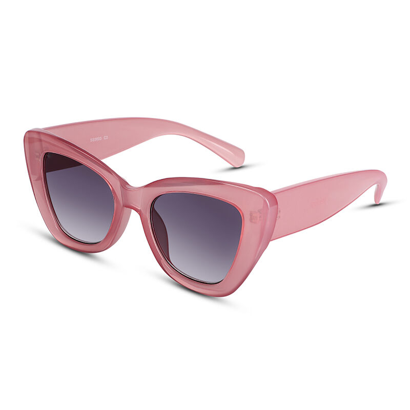 Honeymoon Cat Eye Pink/Grey Gradient Sunglasses