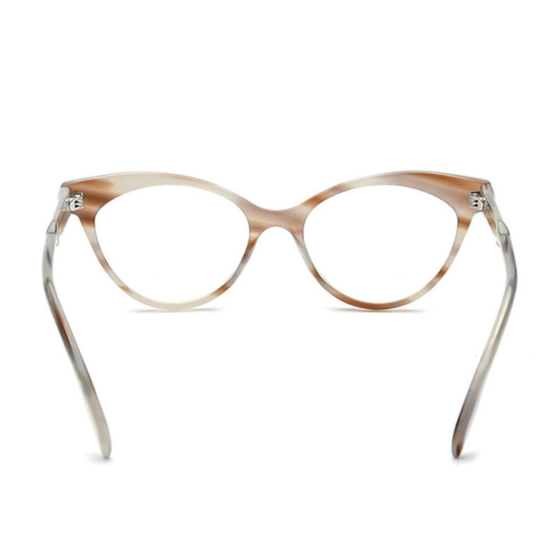 Grasso Cat Eye Beige Glasses