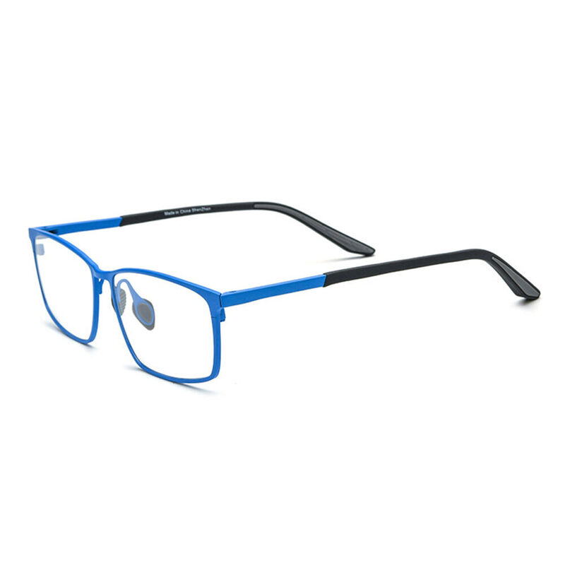 Katharine Rectangle Blue Glasses