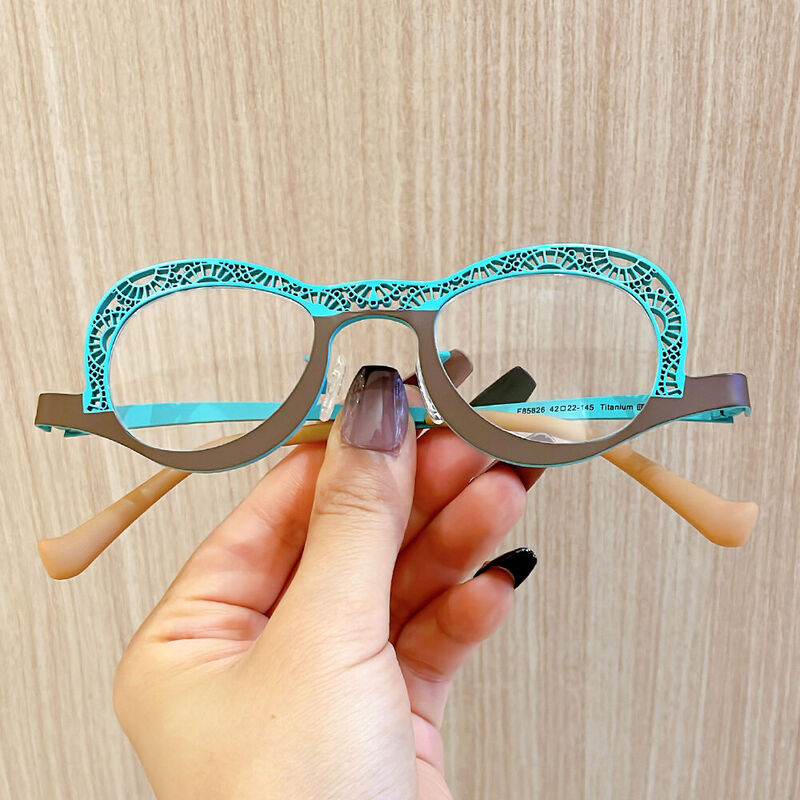 Sophy Oval Blue Glasses