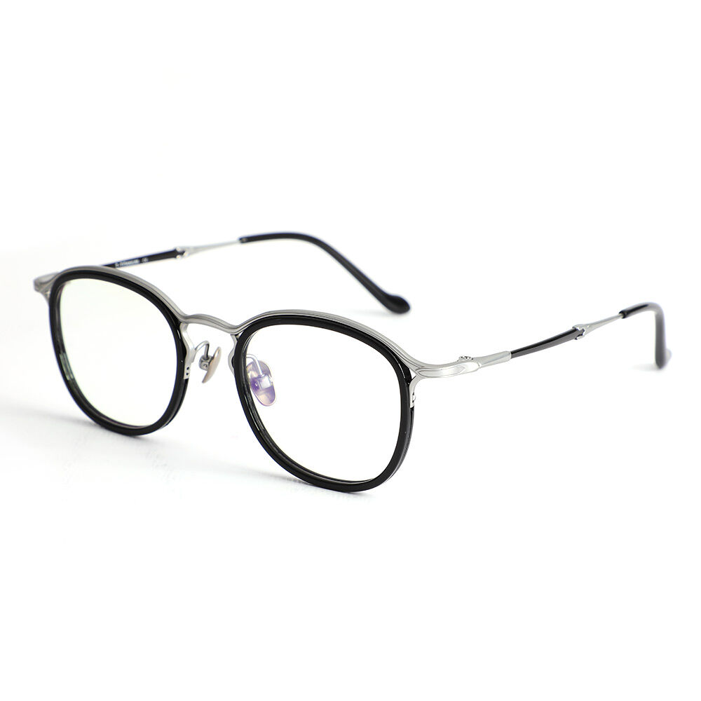 Occhiali da Vista Dempsey Quadrato Nero Argenteo