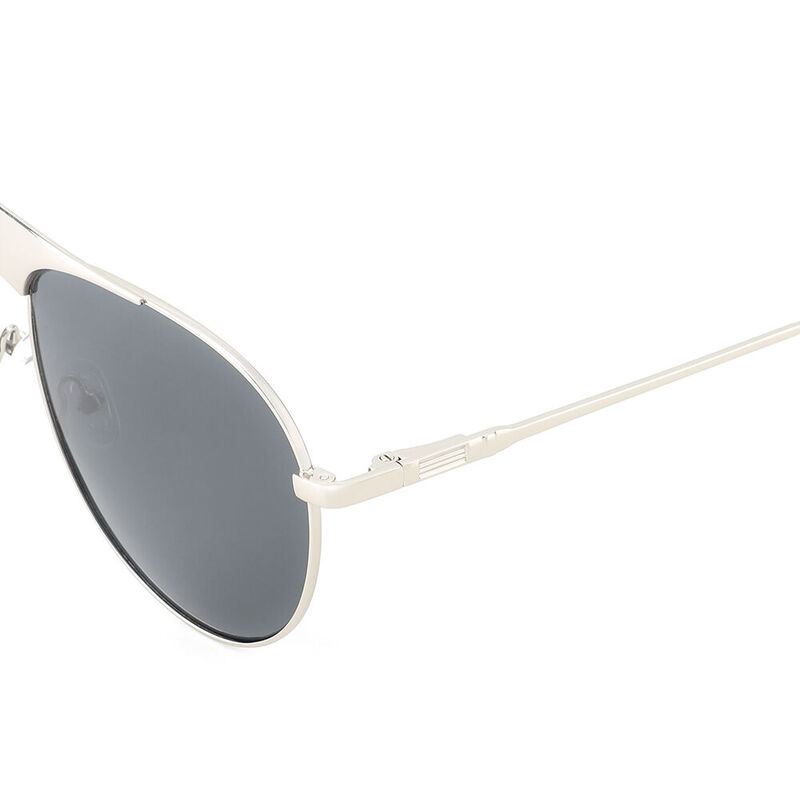 Flying Wing Aviator Silver Sunglasses