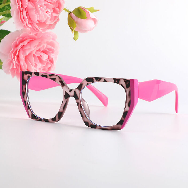 Hedda Cat Eye Pink Glasses - Aoolia.com