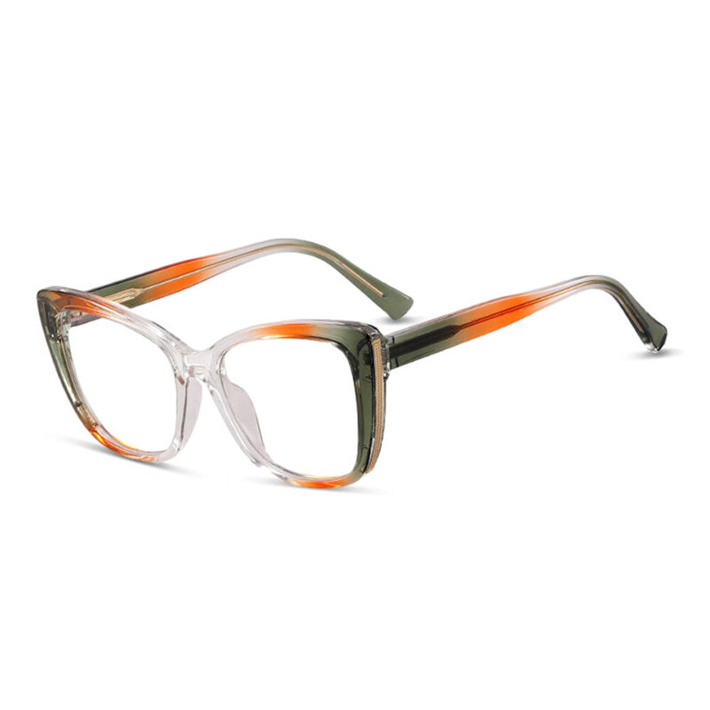 Matilde Cat Eye Green Glasses