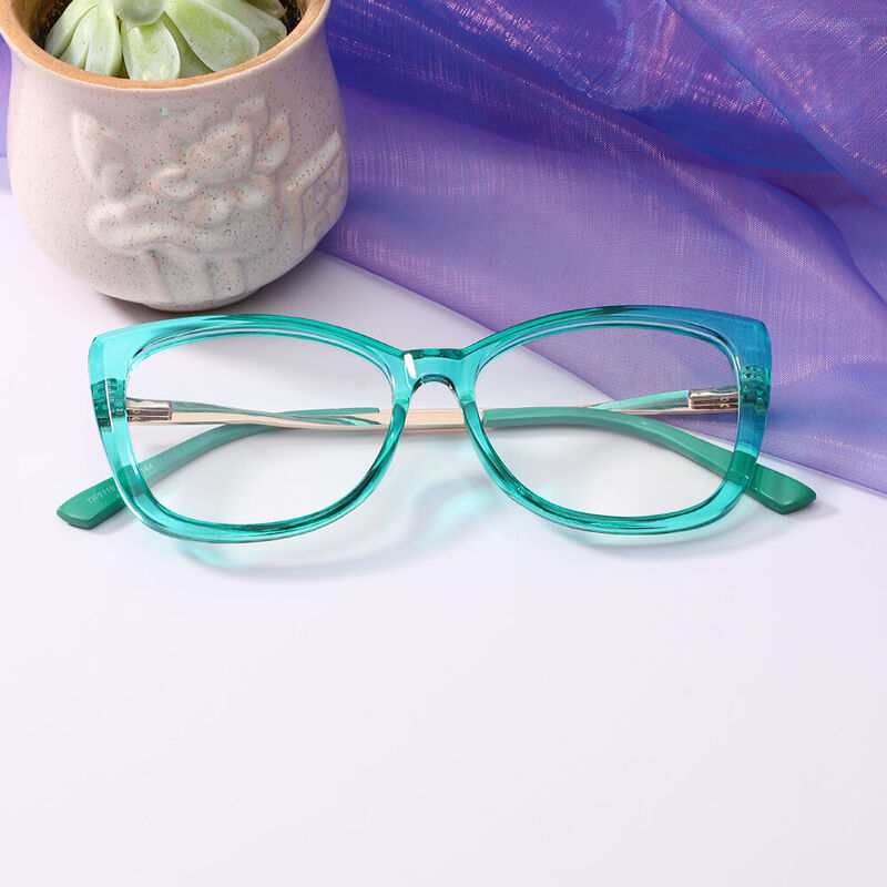 Josepa Cat Eye Blue Glasses