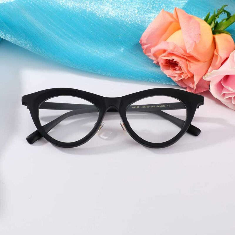 Webste Cat Eye Black Glasses