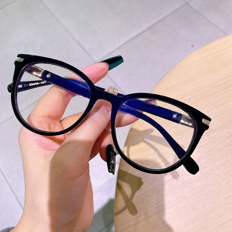 Barrie Round Black Glasses