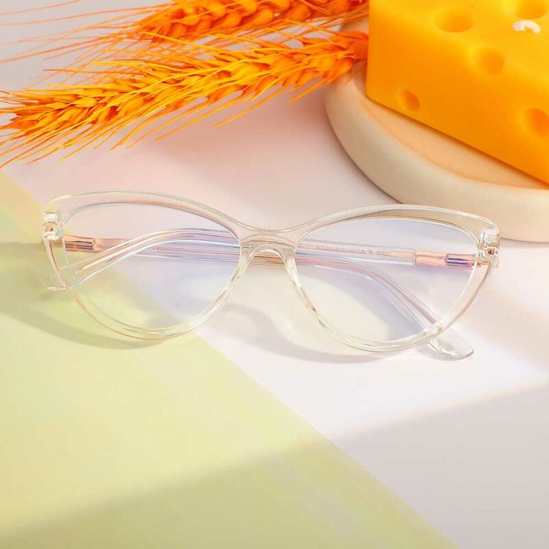 Natividad Cat Eye Clear Glasses