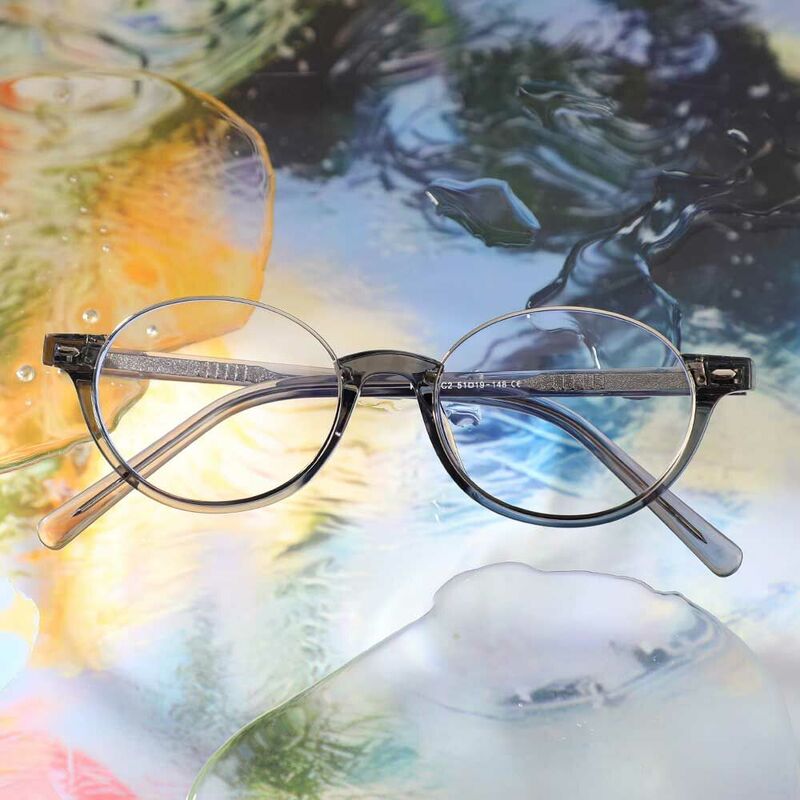 Occhiali da Vista Wordsworth Ovale Grigio