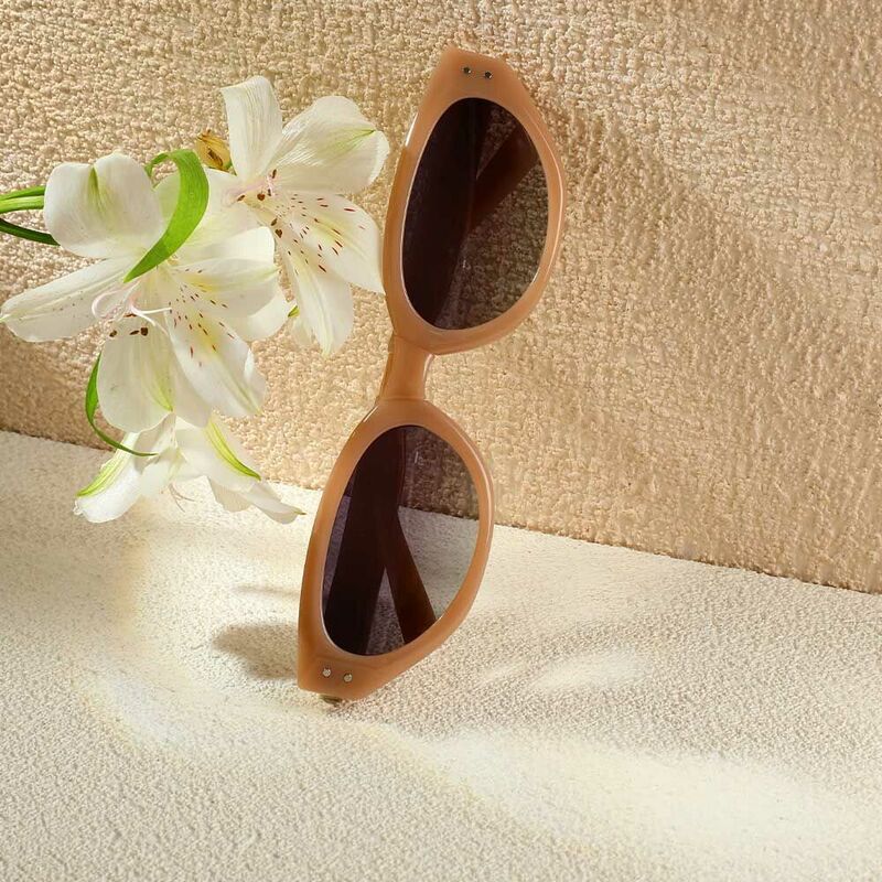Sandy Cat Eye Braune Sonnenbrille