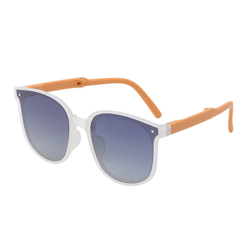 Melan Square White Sunglasses