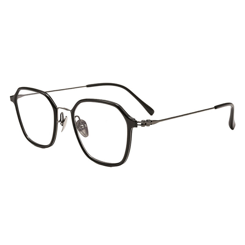 Elsie Geometric Black Glasses