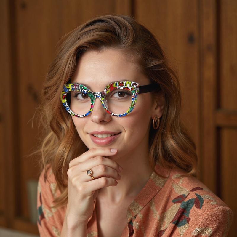 Lunettes de Vue Clyde Cat Eye Vert