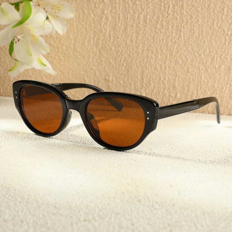 Lunettes de Soleil Lorraine Cat Eye Marron