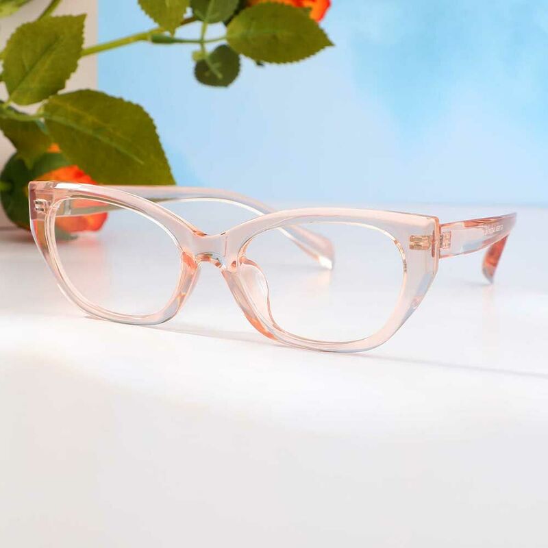 Faithe Cat Eye Rosa Brille