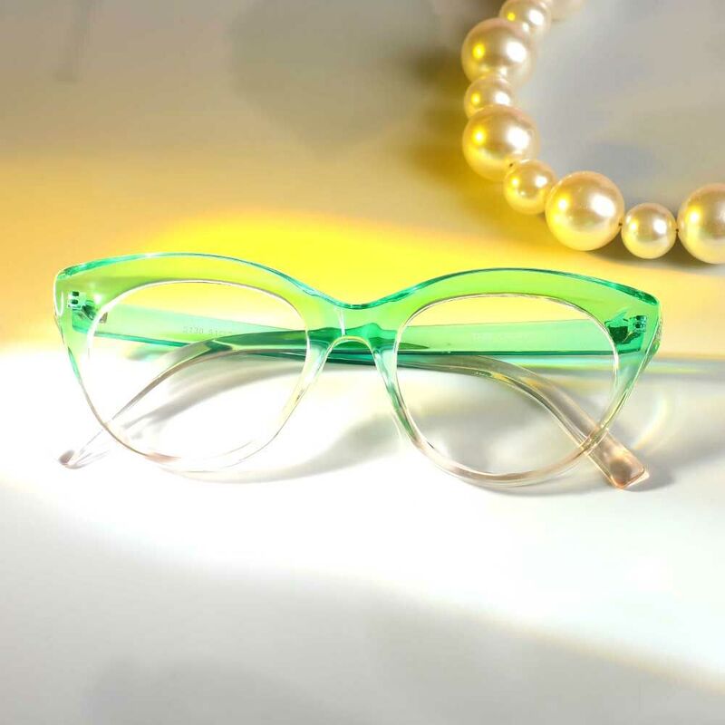 Lunettes de Vue Eleanore Cat Eye Vert