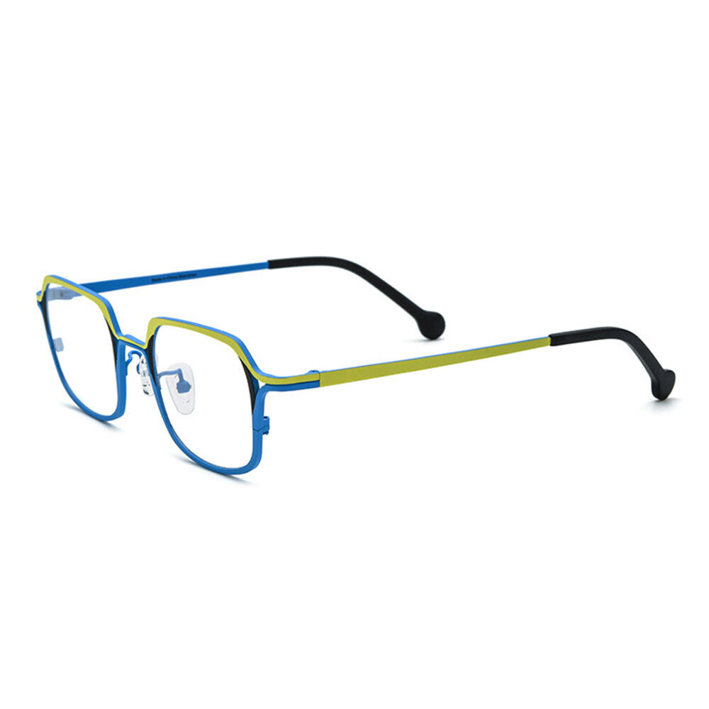 Geordiee Square Blue Glasses