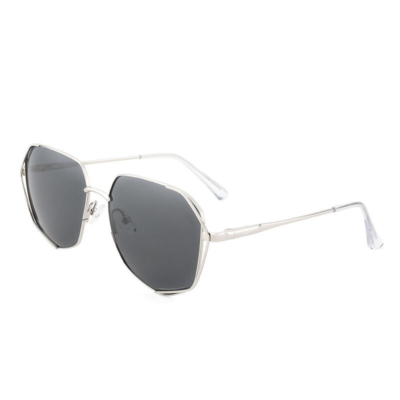 Monument Geometric Silver Sunglasses