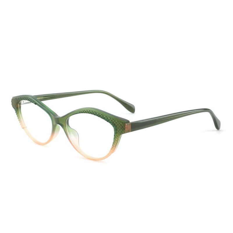 Casey Oval Green Glasses