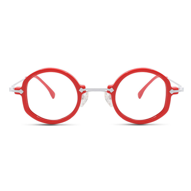 Hele Round Red Glasses