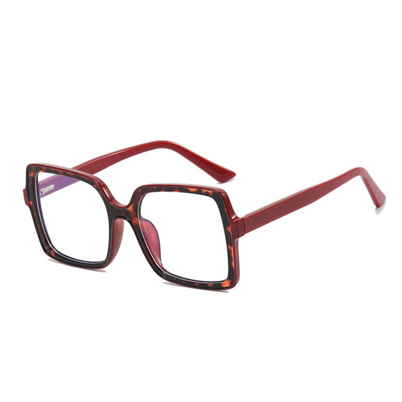 Murr Square Red Glasses