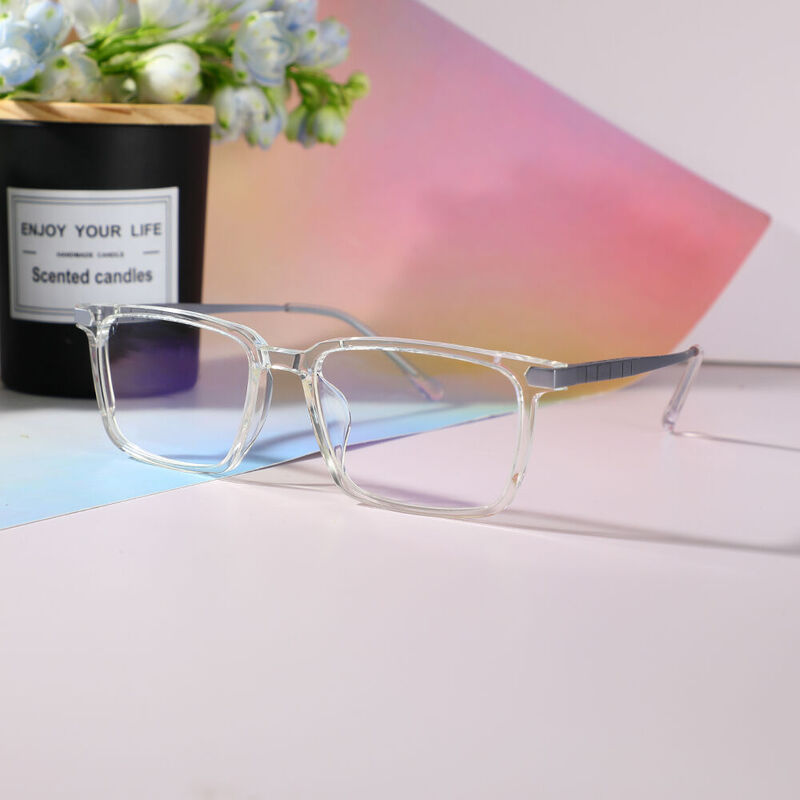 Lytton Rectangle Clear Glasses