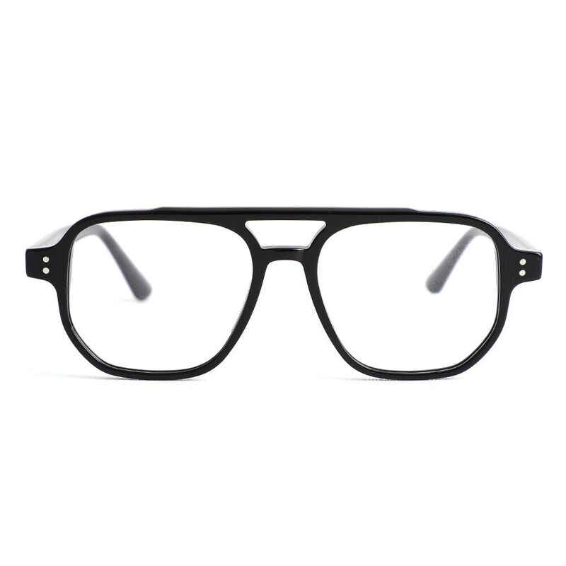 Lunettes de Vue Broderick Aviateur Noir