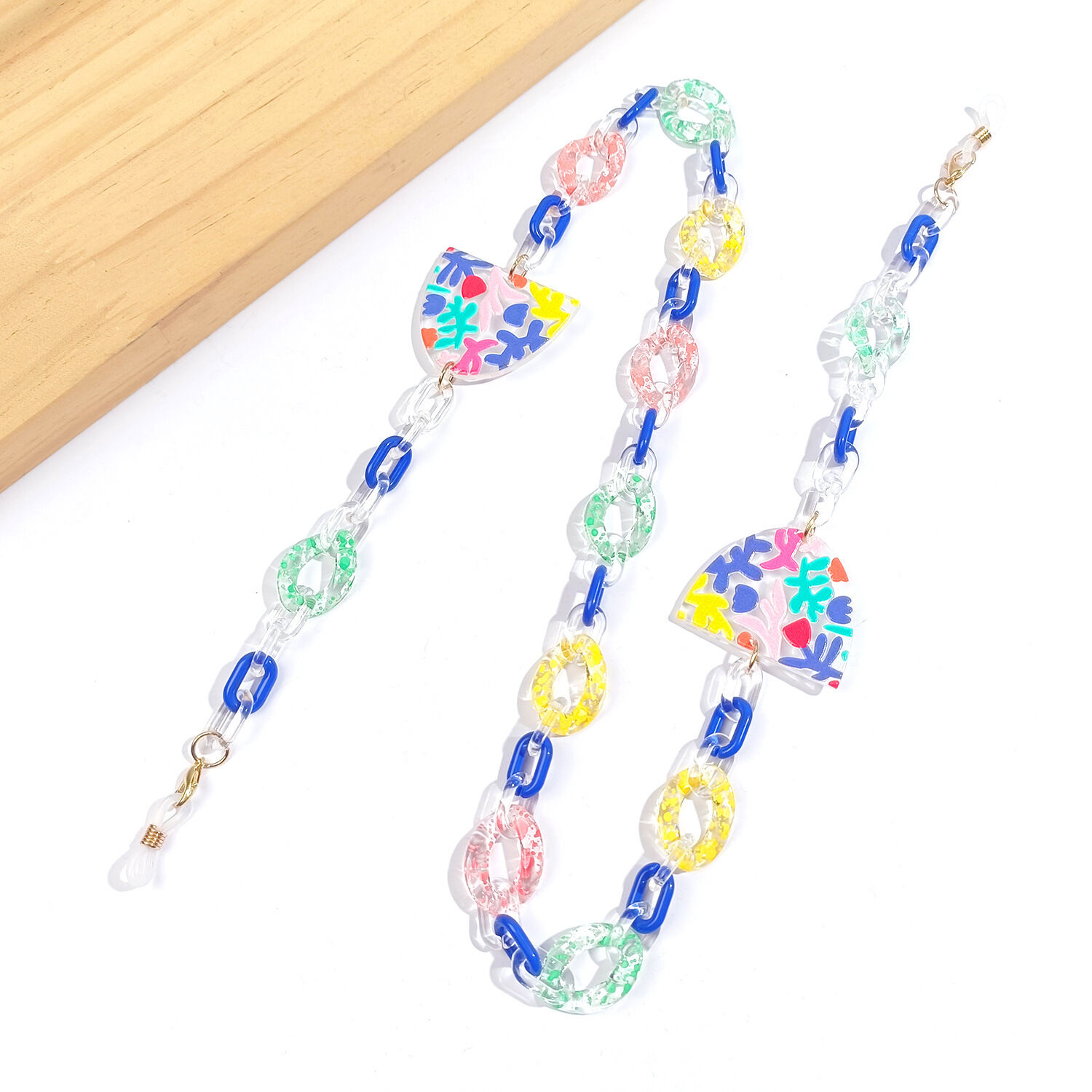 Elspeth Colorful Acrylic Glasses Chain