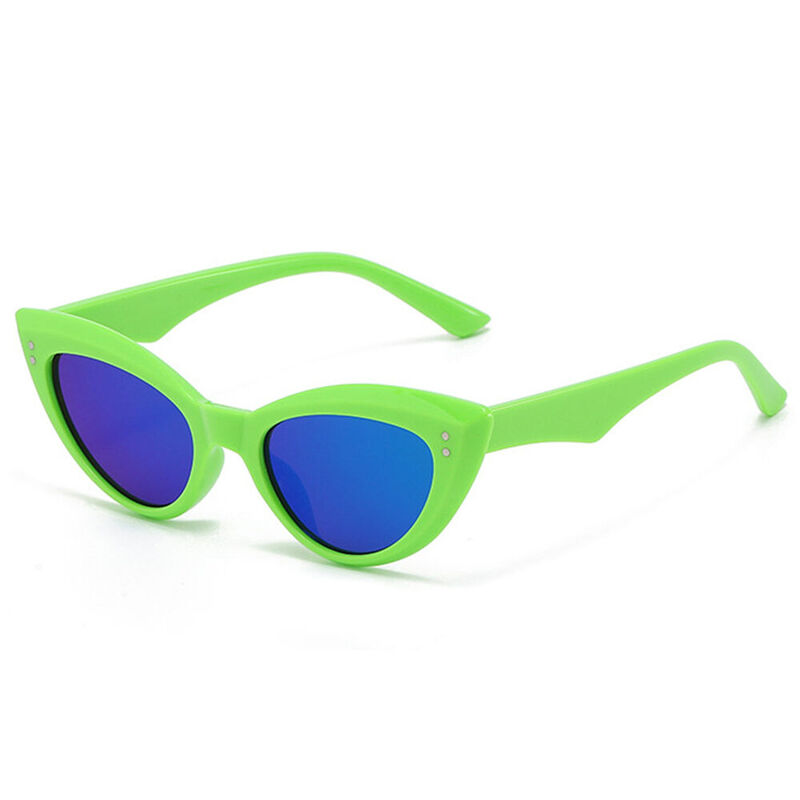 Maxine Cat Eye Green Sunglasses