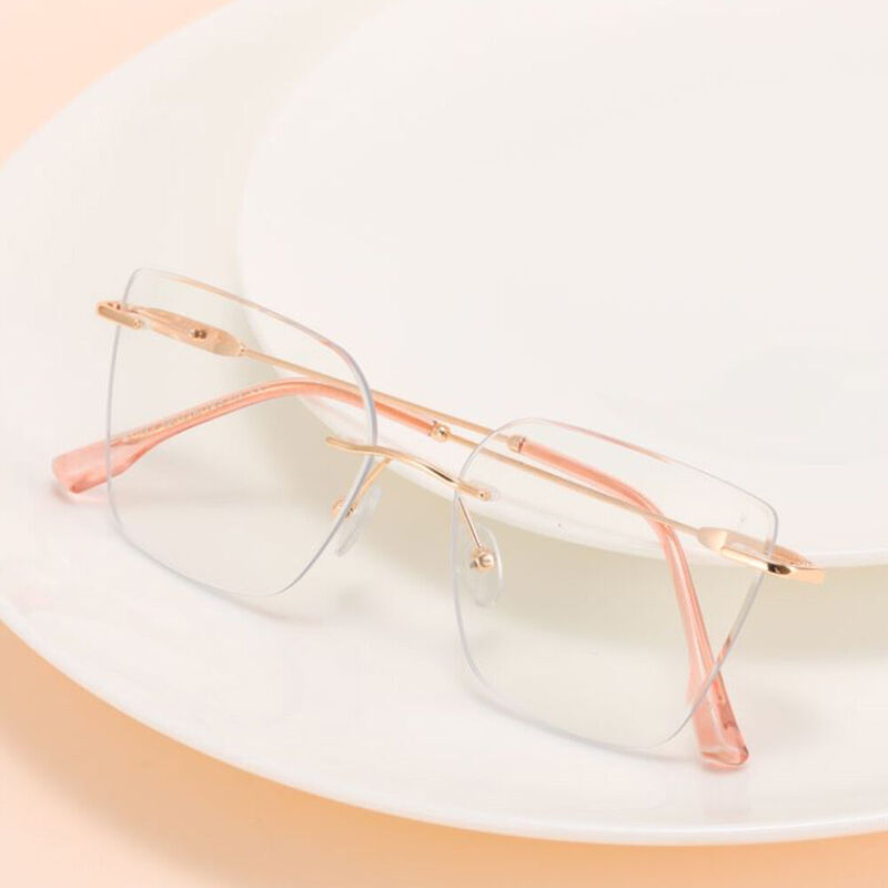 Kaye Cat Eye Pink Glasses