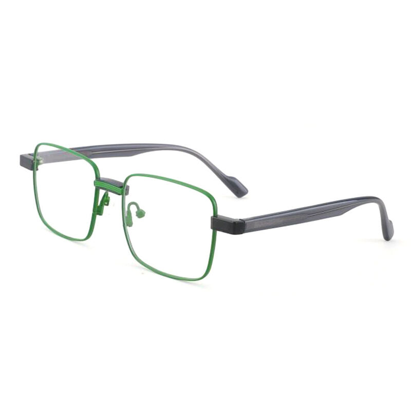 Devon Square Green Glasses