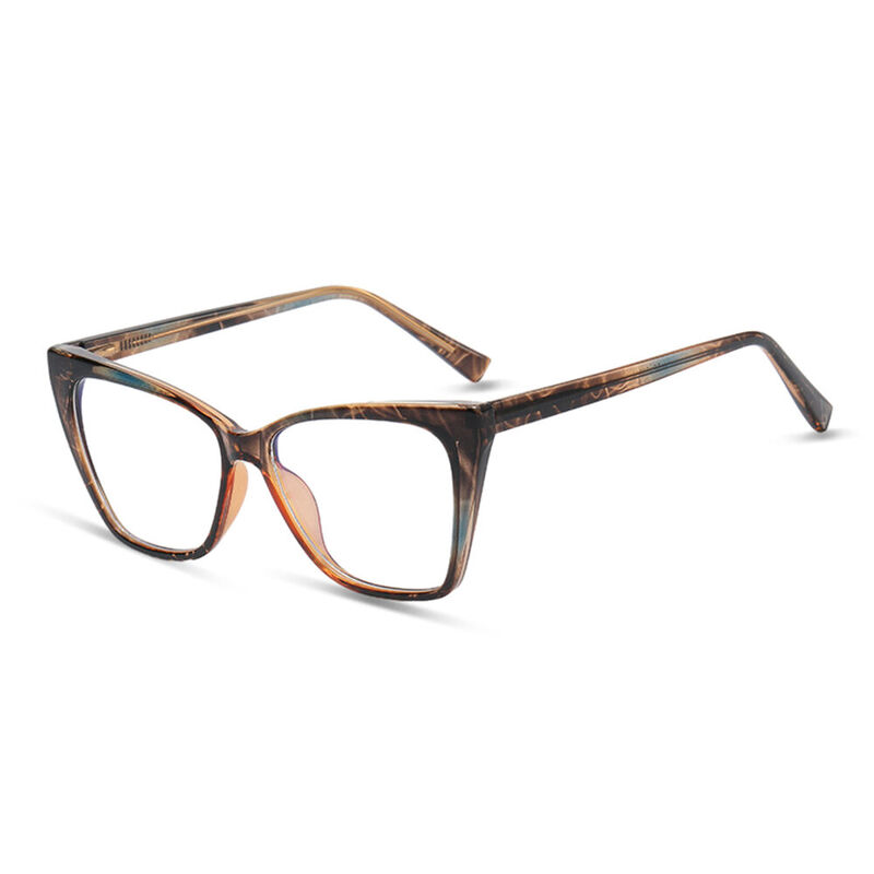 Lunettes de Vue Beckett Cat Eye Brun