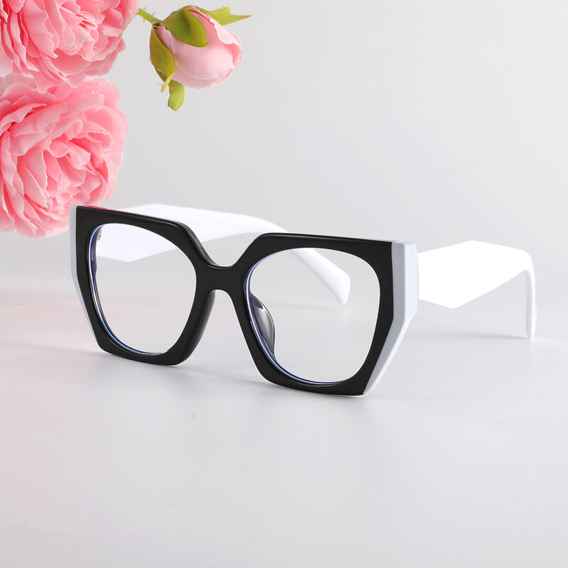 Hedda Cat Eye Black Glasses