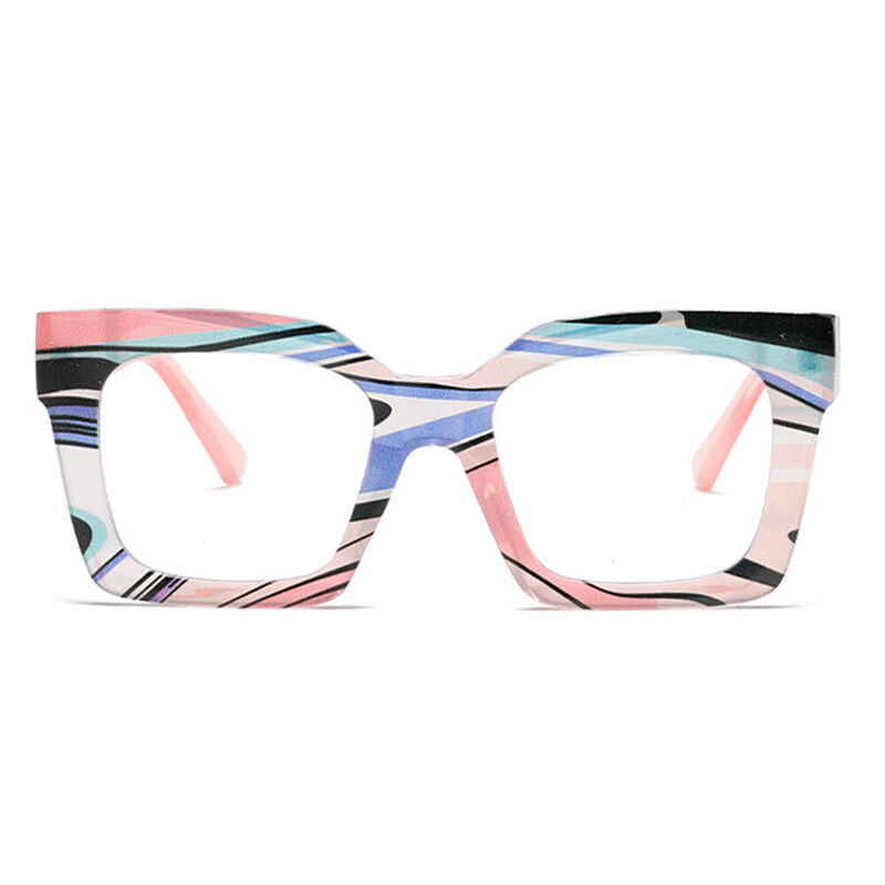 Joycu Square Pink Glasses