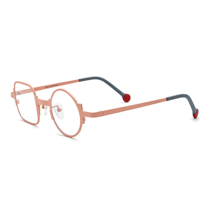 Stella Square Round Orange Glasses